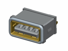 USB接口，防水 USB 2.0 AF CONNECTOR 立式