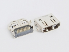 HDMI 连接器 DIP 沉板 正向 长针 板上4.47 CH1.7