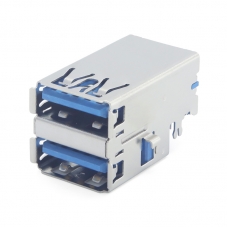 Dual Stacked USB 3.0, Type A, R/A