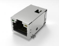Gigabit, single port SMT, RJ45 connector, With LEDs