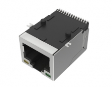 10G RJ45 connector, single port SMT patch, with Led