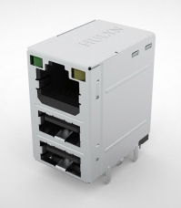 RU1-161A9WGF replacement, RJ45+USB2.0 socket with transformer