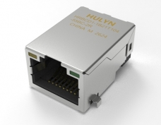 沉板RJ45连接器，服务器专用网口，体积小，带灯，10G变压器，HULYN